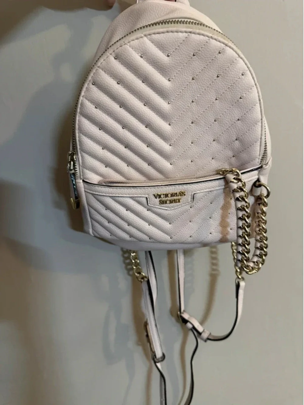 Victoria's Secret Pink Studded V-Quilt Mini Backpack [COPY]